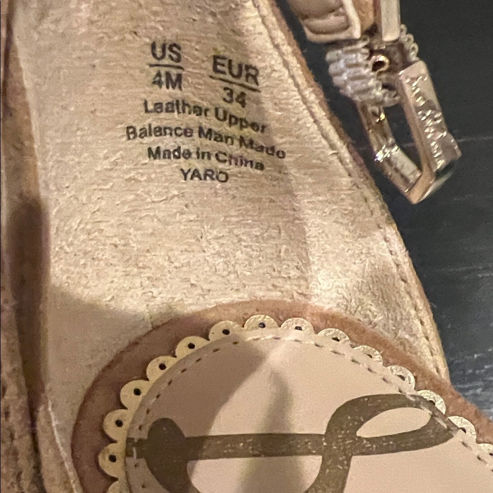 Sam Edelman Camel Suede Heels - Picture 6 of 6